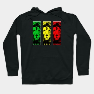 Roots Rock Reggae green yellow red Hoodie